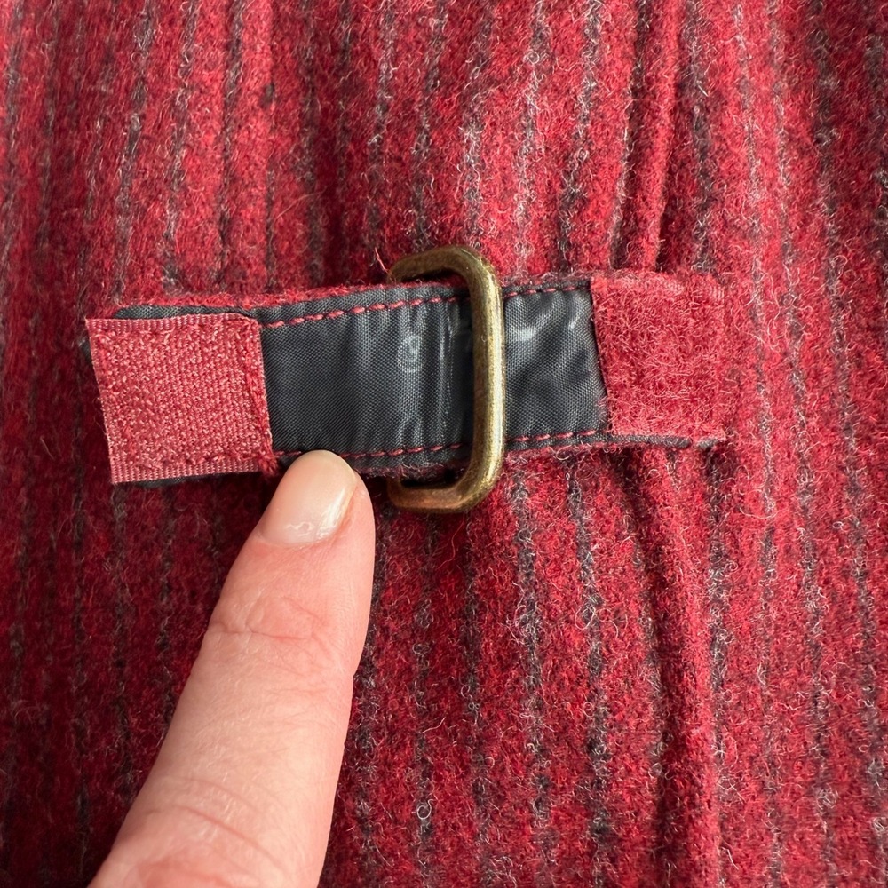 Woolrich Wool Ruby Heather Shadow Stripe Lined Ho… - image 5